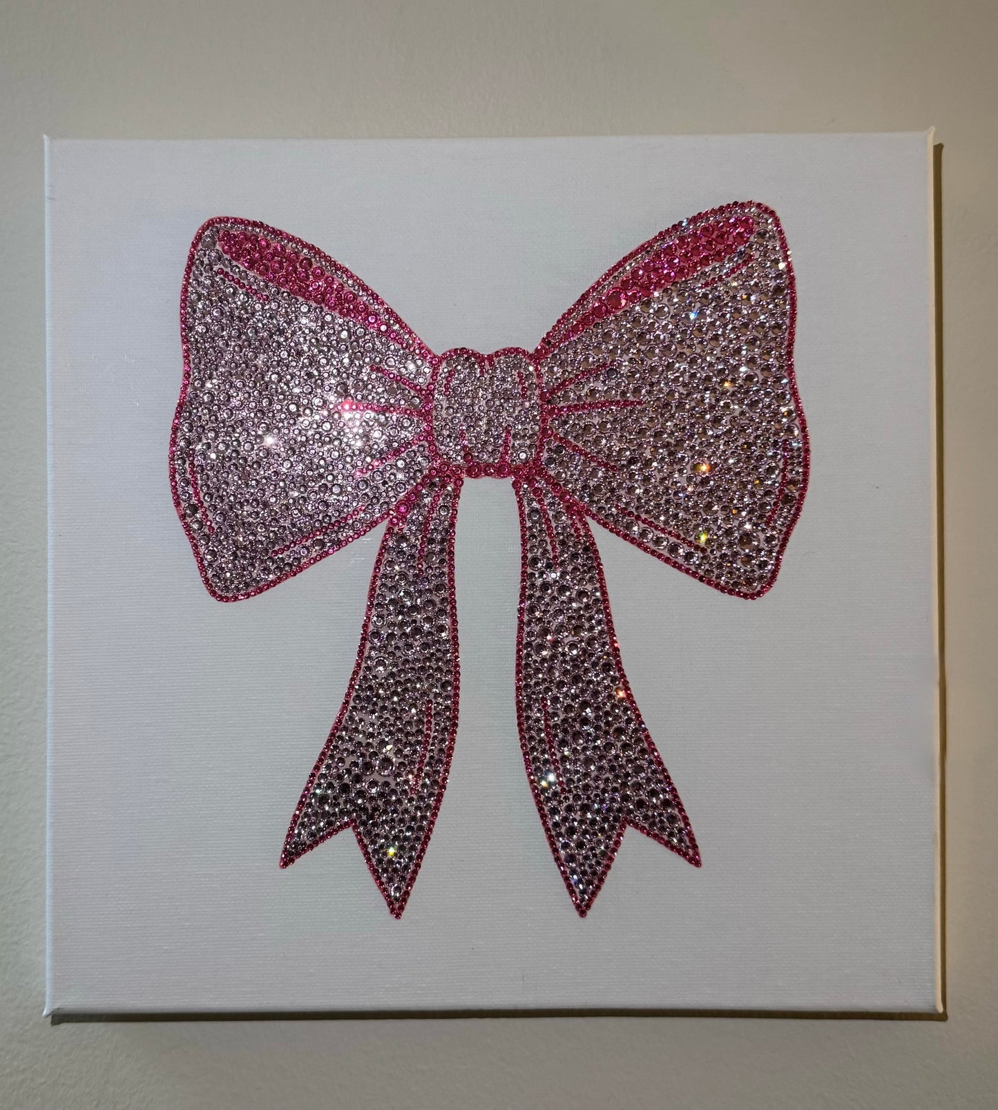 DIY Pink Bow Bedazzle Kit