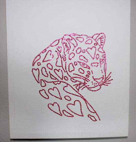 DIY Pink Cheetah Bedazzle Kit
